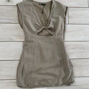 Army Green Mini Dress